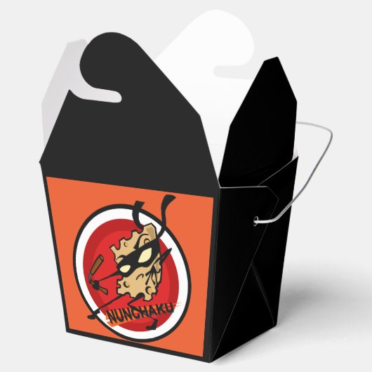 NINJA KAAS MET NUNCHUCKS NEEM UIT GUNSTDOOS BEDANKDOOSJES (Geopend)