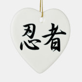 NINJA KANJI JAPAN KERAMISCH ORNAMENT (Rechts)