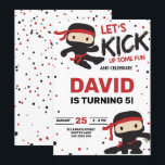 Ninja Karate Boy Verjaardag Martial Arts Kaart<br><div class="desc">Ninja Karate Boy Verjaardag Martial Arts</div>