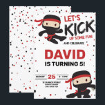 Ninja Karate Boy Verjaardag Martial Arts Kaart<br><div class="desc">Ninja Karate Boy Verjaardag Martial Arts</div>