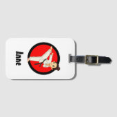 Ninja/Karate Girl Bagagelabel (Voorkant (horizontaal))