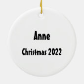 Ninja/Karate Girl Ceramic Ornament (Achterkant)