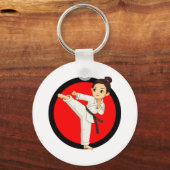Ninja/Karate Girl Sleutelhanger (Voorkant)
