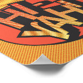 Ninja karate pop art - retro poster (Hoek)