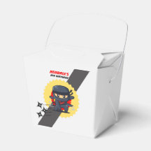 Ninja Karate Verjaardagsfeestje Custom Favor Box