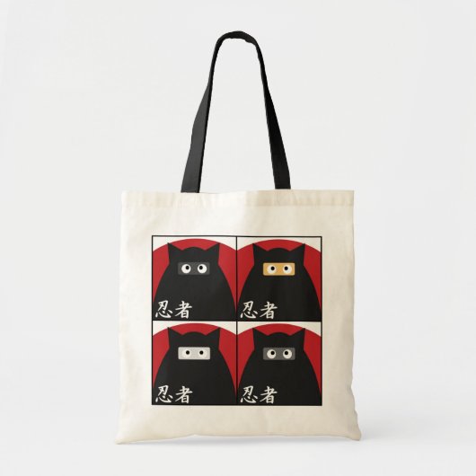 Ninja Kat Bag Tote Bag (Voorkant)