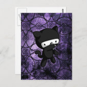 Ninja Kat Briefkaart (Voorkant / Achterkant)