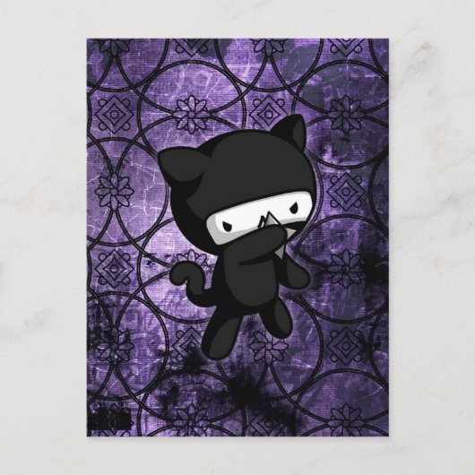 Ninja Kat Briefkaart (Voorkant)