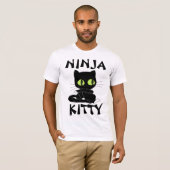 NINJA KAT grappige Cat t-shirts (Voorkant volledig)