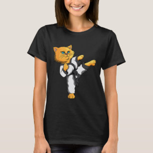 Ninja Kat Karate Martial Arts Taekwondo Kat Eigena T-shirt