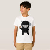 Ninja kat kinderen T-shirt (Voorkant volledig)