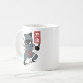 Ninja kat koffiemok (Voorkant links)
