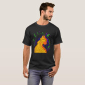 Ninja Kat Krijger Grappig T-shirt (Voorkant volledig)