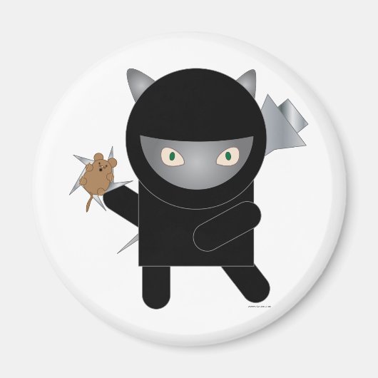 Ninja kat magneet (Voorkant)