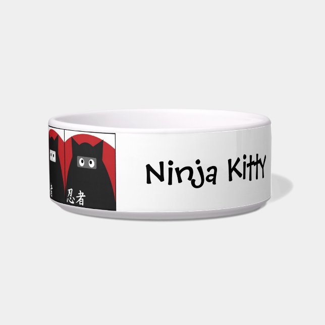 Ninja Kat Pet Bowl Voerbakje (Rechts)