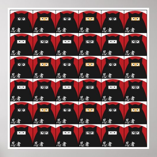 Ninja Kat Print Large (Voorkant)