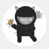 Ninja kat sticker (Voorkant)