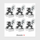 Ninja Kidz | 6 x 6 inch — Glanzend transparant Sticker (Vel)