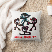 Ninja kidz tv-design. kussen (Deken)