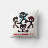 Ninja kidz tv-design. kussen (Voorkant)
