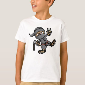 Ninja Kinder Blue Ringer T-Shirt