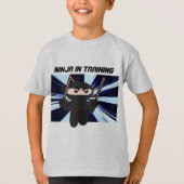 NINJA KINDER TSHIRTS, NINJA IN OPLEIDINGSBOYS SHIR T-SHIRT (Voorkant)
