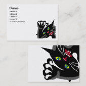 Ninja kitten - een kat met houding visitekaartje (Voorkant / Achterkant)