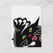 Ninja kitten - een kat met houding visitekaartje (Achterkant)