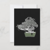 Ninja Kitty Cats Bonsai Tree Japanse boeddhist Zen Bedankkaart (Voorkant)
