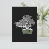 Ninja Kitty Cats Bonsai Tree Japanse boeddhist Zen Bedankkaart (Staand voorkant)