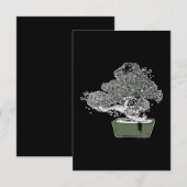 Ninja Kitty Cats Bonsai Tree Japanse boeddhist Zen Bedankkaart (Voorkant / Achterkant)