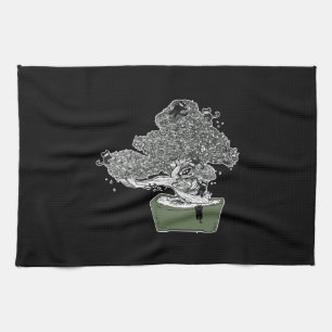 Ninja Kitty Cats Bonsai Tree Japanse boeddhist Zen Theedoek
