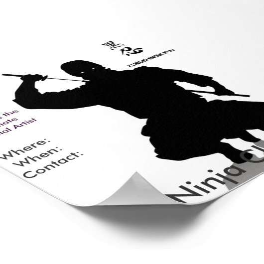 Ninja klassen, waar: Waar.. Poster (Hoek)