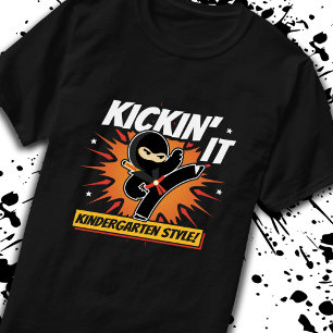 Ninja kleuterschool - terug naar school kleutersch t-shirt
