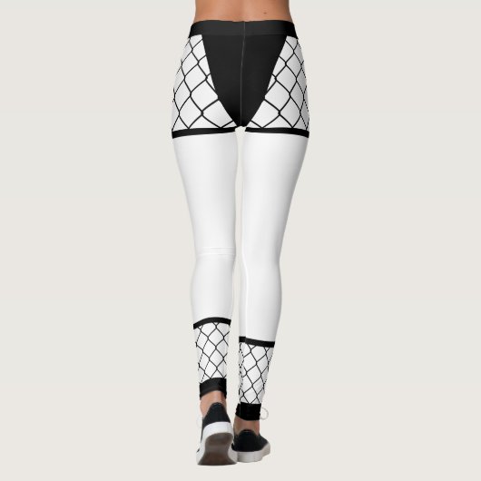 Ninja-Leggings - Fishnet Mesh Half Pants Leggings (Achterkant)