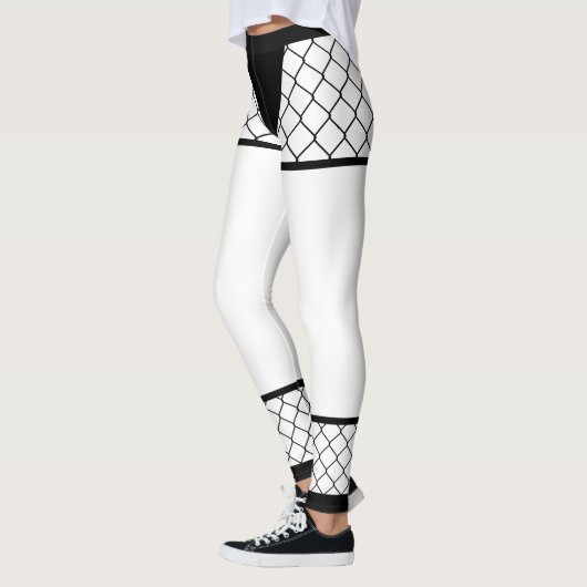 Ninja-Leggings - Fishnet Mesh Half Pants Leggings (Links)