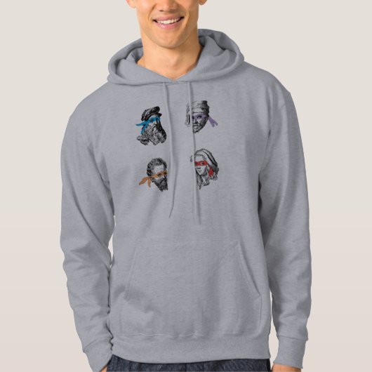 Ninja Leonardo Donatello Raphael Michelagelo Hoodie (Voorkant)
