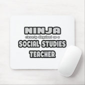 Ninja. Leraar Sociale Studies Muismat (Met muis)