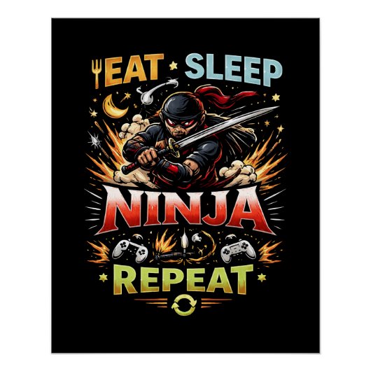 Ninja Levenslus Perfect Poster (Voorkant)