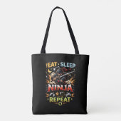 Ninja Levenslus Tote Bag (Achterkant)