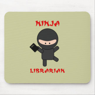 Ninja Librarian met Boek Muismat