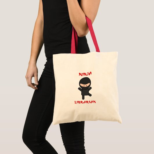 Ninja Librarian (Plain) Tote Bag (Voorkant (product))