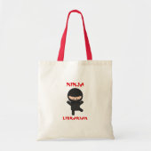 Ninja Librarian (Plain) Tote Bag (Voorkant)