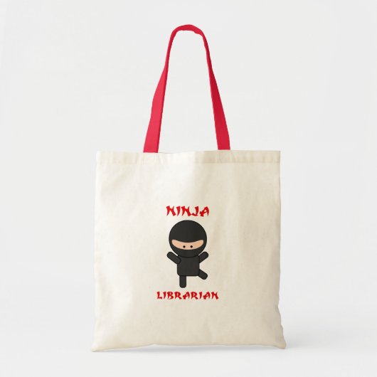 Ninja Librarian (Plain) Tote Bag (Voorkant)