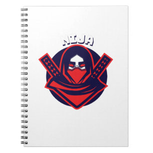 Ninja-logo – Krachtig krijgersembleem Notitieboek