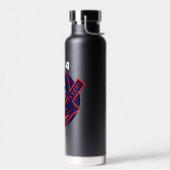 Ninja-logo – Krachtig krijgersembleem Waterfles (Links)