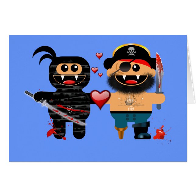 NINJA LOVES PIRATE (Voorkant Horizontaal)