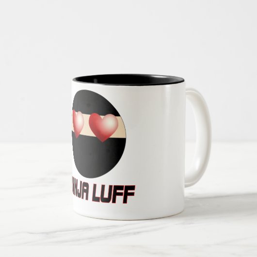 Ninja Luff Cup Tweekleurige Koffiemok (Voorkant rechts)