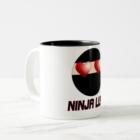 Ninja Luff Cup Tweekleurige Koffiemok (Voorkant links)