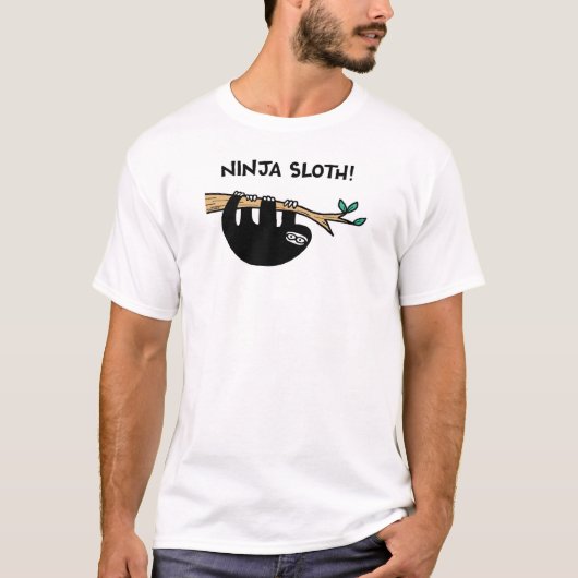 Ninja Luiaard T-shirt (Voorkant)